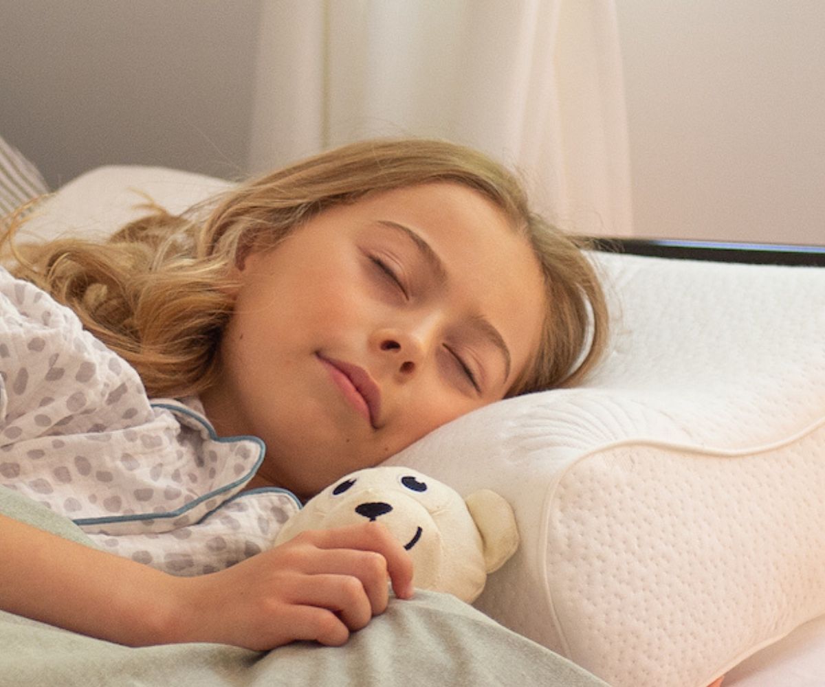 Child sleeping on our Childrens pillow